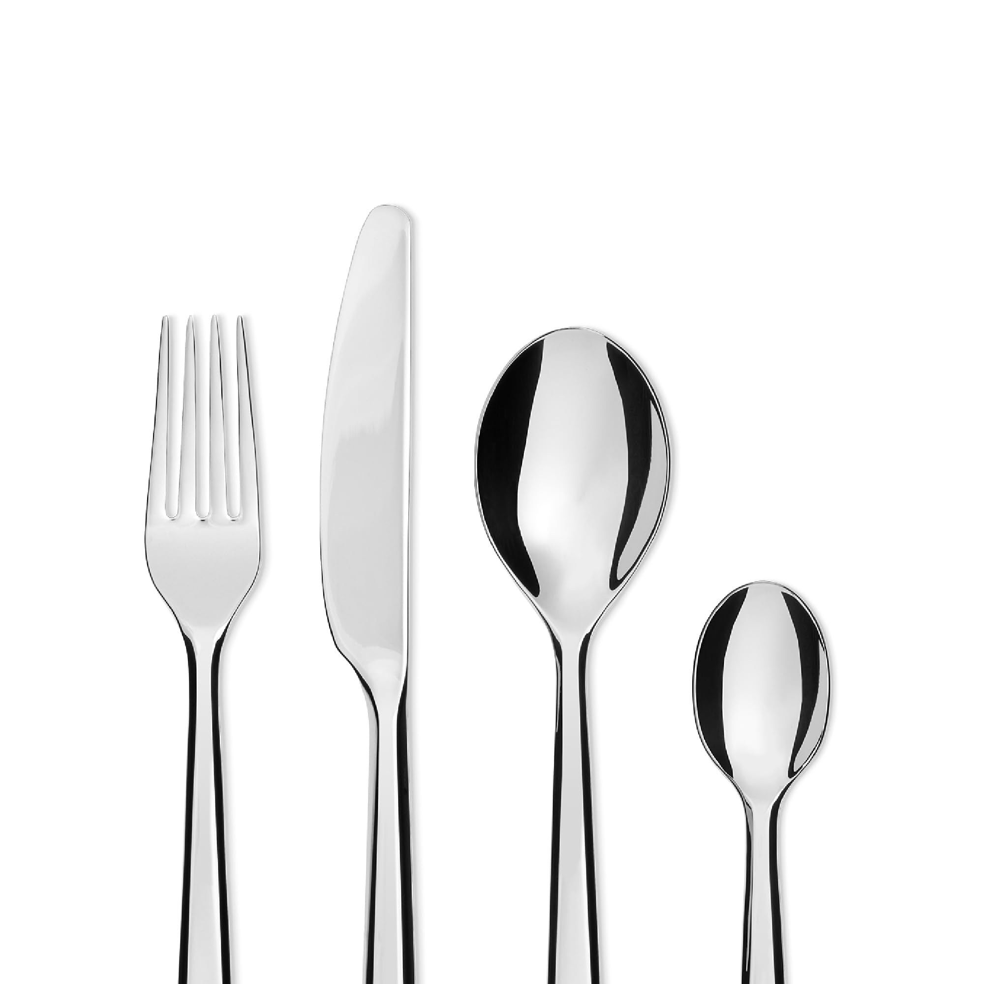 Alessi BG02S24 Amici, Servicio de cubiertos de 24 piezas en acero inoxidable 18/10