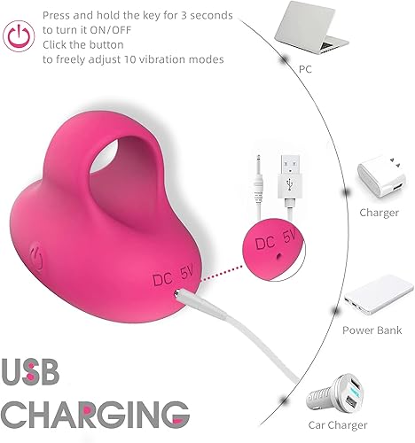 Miniatura 4 de Mini-Ring - Bola de masaje facial personal y ocular recargable por USB, portátil, masajeador de bolsillo de viaje, aprieta los músculos faciales,