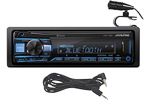 UTE-73BT Digital Media Bluetooth Car Stereo Receiver w/USB+ Absolute AUX Cable