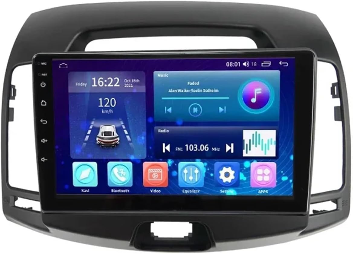 Radio Frame Fascia Car Radio Frame Kit Fit for Hyundai Elantra/Avante(HD) 2006-2010 Car Stereo CD/DVD Mount Trim Panel Installation kit(Only Frame)