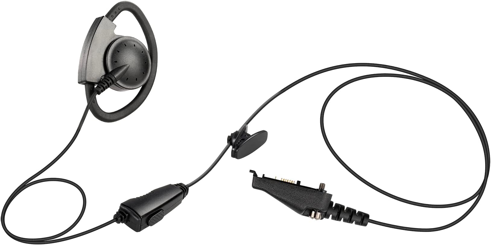 Arrowmax AEH2000-K3 D-Shape Earhanger Earphone for Kenwood NX-200 NX-210 NX-230EX NX-330EX NX-300 NX-410 TK-5310
