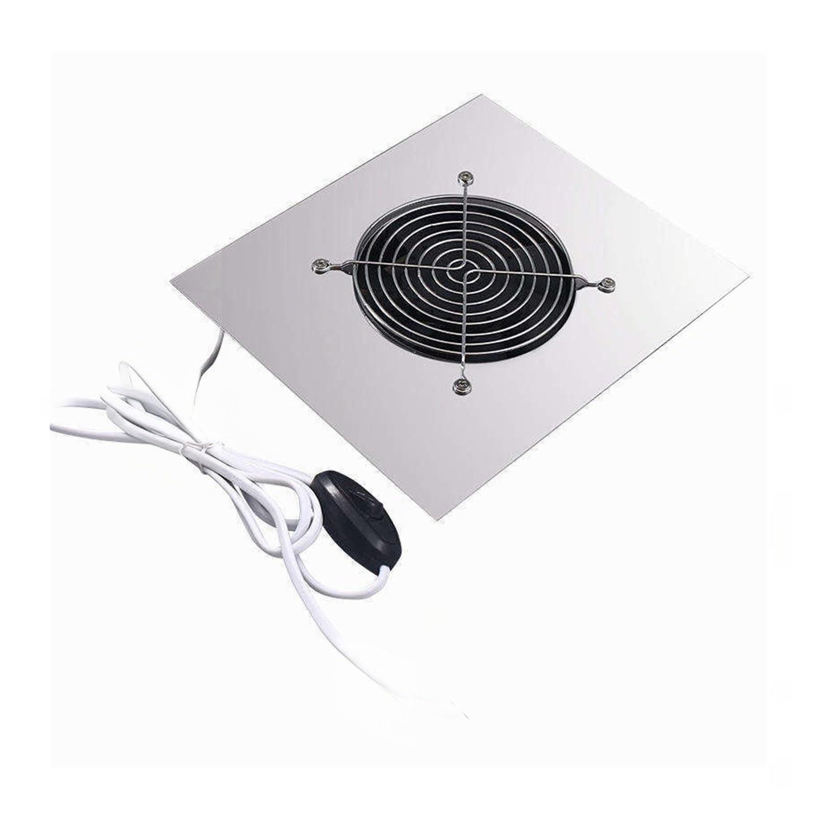 MRKU Aspirateur à poussière pour Ponceuse à Ongles avec Filtre Lavable, Faible Niveau sonore, 60 W, Design de Bureau intégré, idéal pour la manucure à Domicile. Récupère Les copeaux et Convient parfa