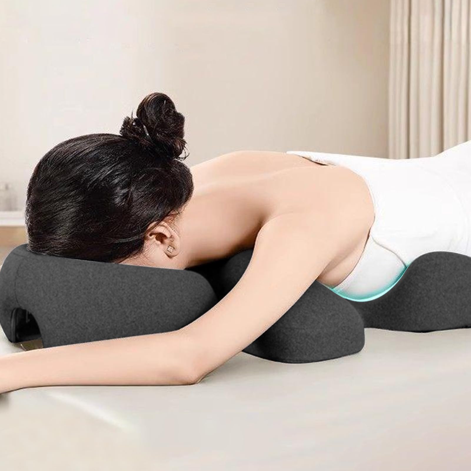 Cuscino a faccia in giù per | Supporto per il viso - Cuscino per il seno di supporto in schiuma Accessorio per il recupero degli uomini che dormono a casa camera da letto salone