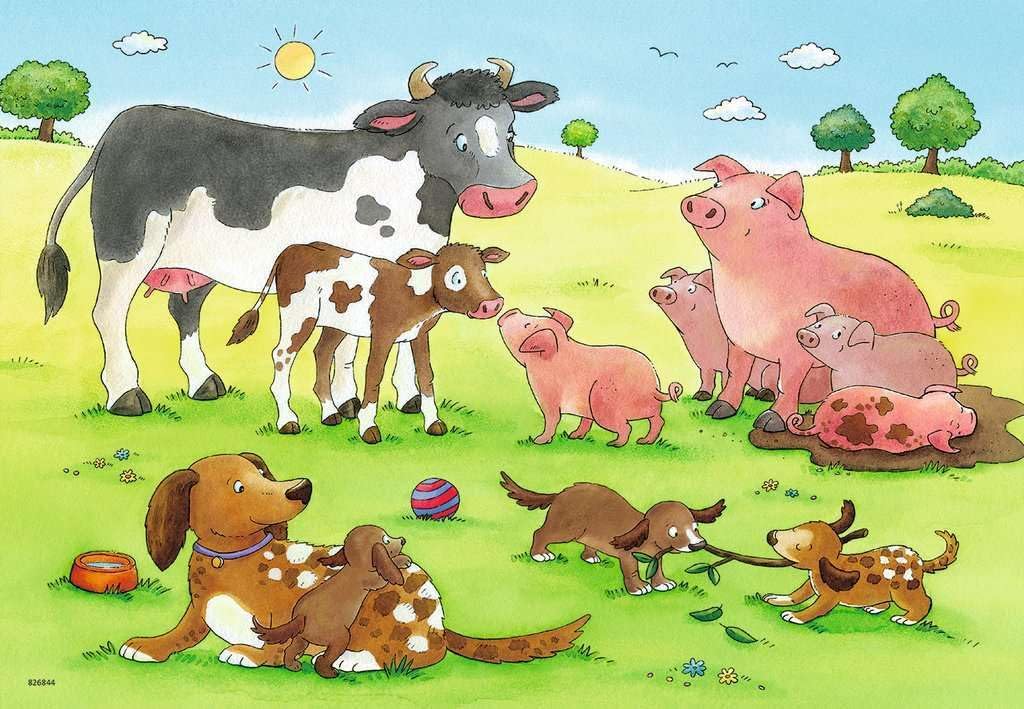 Ravensburger Animal's Children Jigsaw Puzzle (2 x 12 Piece)