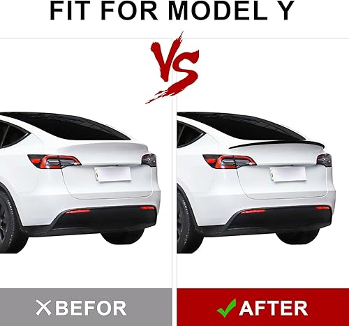 Miniatura 3 de Compatible con alerón trasero Tesla modelo Y 2020-2023 2024 Tesla Modelo Y borde trasero del maletero de aspecto deportivo, accesorios Tesla Model