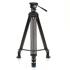 Benro Video Tripod Kit with 60 mm Bowl Video Head Supports up to 15 lb Payload Extends from