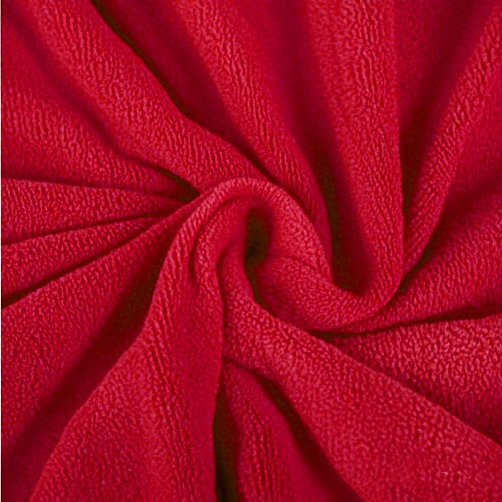 Plush Super Soft Blanket Bedding Sofa Cover Furry Fuzzy Fur Warm Throw Qulit Cozy Couch Blanket for Winter (51x63 Inches,Throw, Pure Red) - Image 3