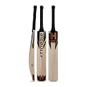 Heega Bigbully Professional Season Cricket Bat | Premium Kashmir Willow Leather Ball Bat with Massive Sweet Spot, Thick Edges & Pro Grip for Tournament Matches (Harrow) (32.75) gallery image