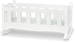 Melissa & Doug Mine to Love Wooden Play Cradle for Dolls, Stuffed Animals - White
