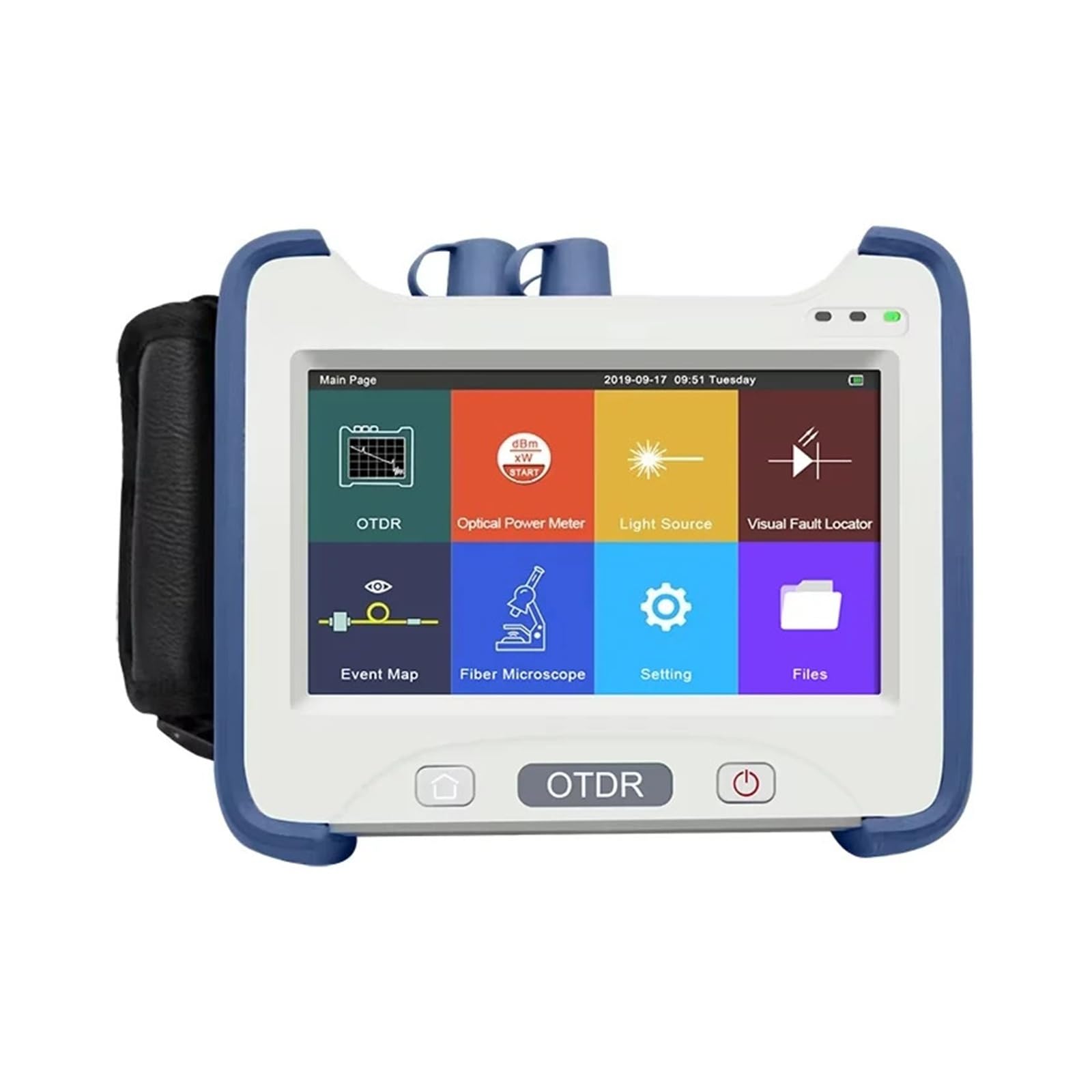OTDR numérique avec écran tactile LCD réflectomètre optique de domaine temporel testeur de réseau 850/1300/1310/1550/1625nm(UPC,1310 1550nm 37 35db)