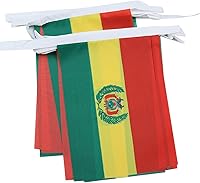 Vista 208 de Guatemala 19.7 ft BUNTING Flag 20 banderas 9'' x 6'' - Banderas de cuerda guatemalteca 5.9 x 8.3 in - AZ FLAG