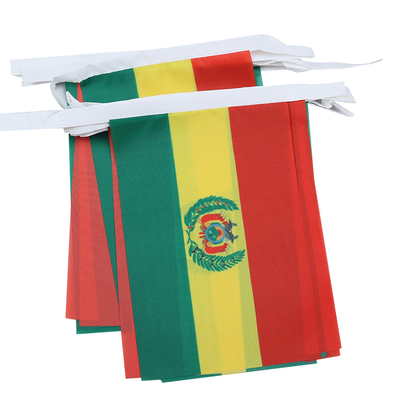 AZ FLAG Bolivia Bunting Flag, 20 Ft Garland with 20 Small Bolivian Flags 8'' x 6'', 100% Polyester String Pennant, 6 meters