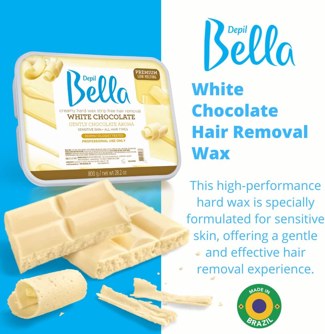 Depil Bella - Cera Depilatória Cremosa Chocolate 800g