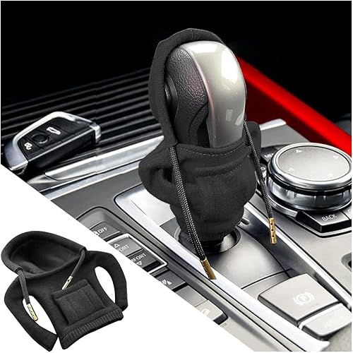 Funda para perilla de palanca de cambios de automóvil, diseño de suéter de moda, bonita camisa con capucha para pomo de palanca de cambios de disponible en Yaxa Peru