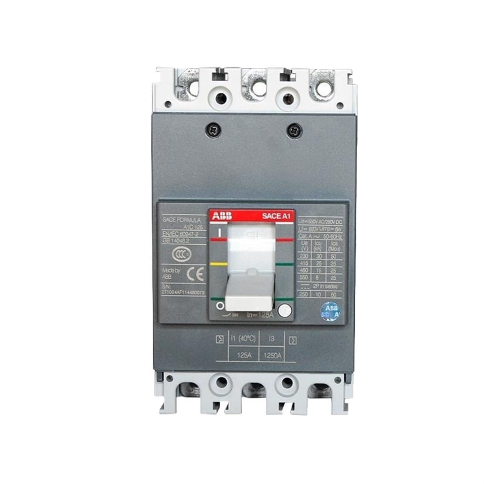 VSPPJYFG A1C125 A2C250 Molded case Circuit Breaker Switch A1C125 A2C250-3P 4P25A32A40A50A63A80A100A125A160A200A250A(50a,3P)
