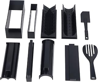 Sushi Making Kit – DIY Sushi Mold Set with Cutter, Scraper & Squeeze Lid, Food Grade, for Home Kitchen & Party
