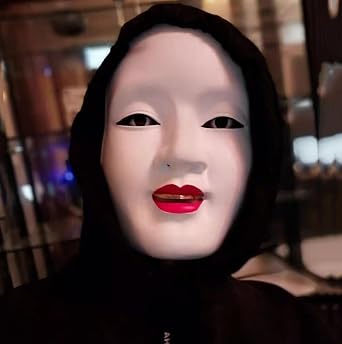 قناع تنكر براجنا الياباني المصنوع من الراتنج Gmasking زي حفلات الهالوين المزخرف للبالغين