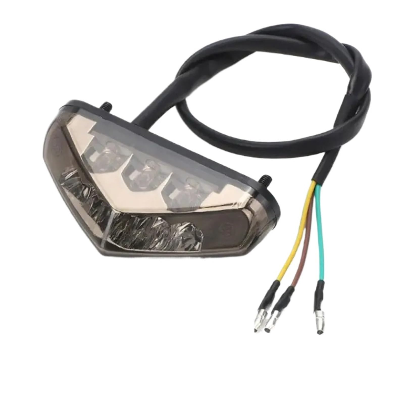 Motocyklowe światła Pasuje Do Motor Terenowy ATV Chopper Skuter Cruiser Tablica Rejestracyjna Tylne Światło Tylne Tablicy Rejestracyjnej 12V Tylne Światło Hamowania(1pcs Smoked MTWD01)