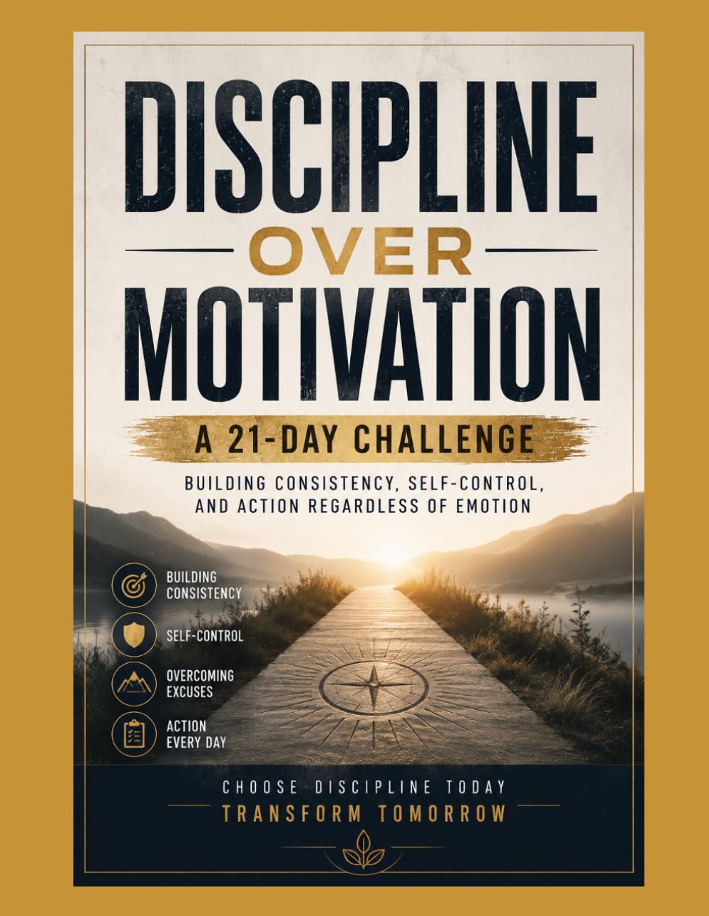DISCIPLINE OVER MOTIVATION: A 21-Day Challenge: Building Consistency, Self-Control, and Action Regardless of Emotion (Foundation Counseling & Coaching Core Identity Workbooks)