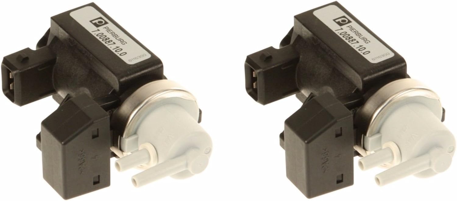 Set of 2 Turbocharger Boost Solenoid Valves (Pressure Converter Sensors) OEM for BMW