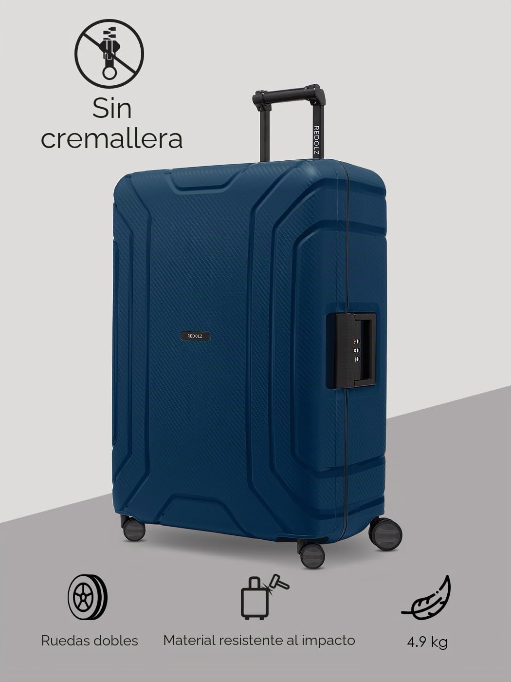 REDOLZ Essentials 15 Productos habituales, azul marino, L (75 cm)