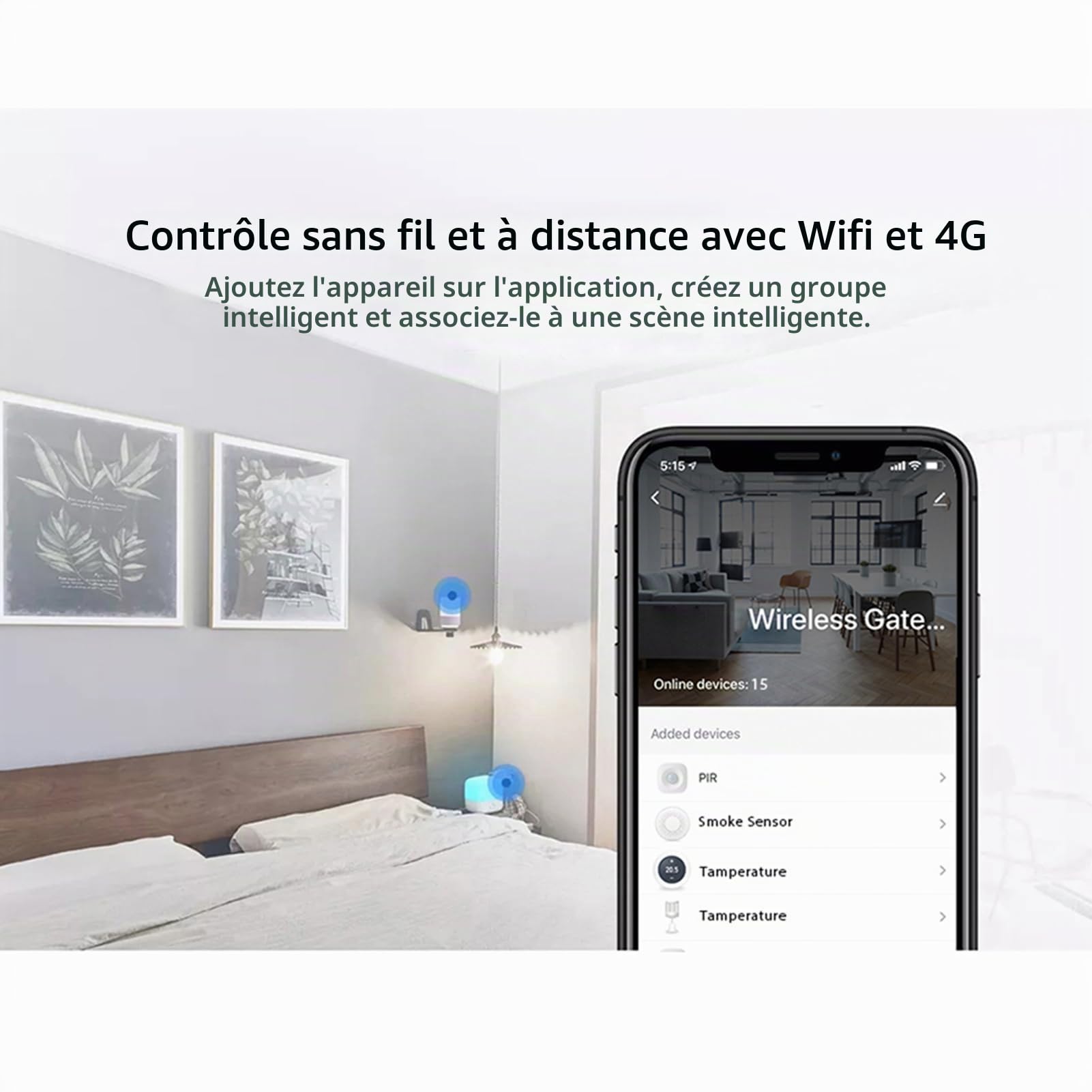 Kavolet Passerelle ZigBee sans Fil Intelligente, Tuya ZigBee Smart Gateway Hub, Smart Life APP Télécommande sans Fil, pour Tous Les Produits intelligents Tuya ZigBee 3.0, Smart Home Bridge Tuya