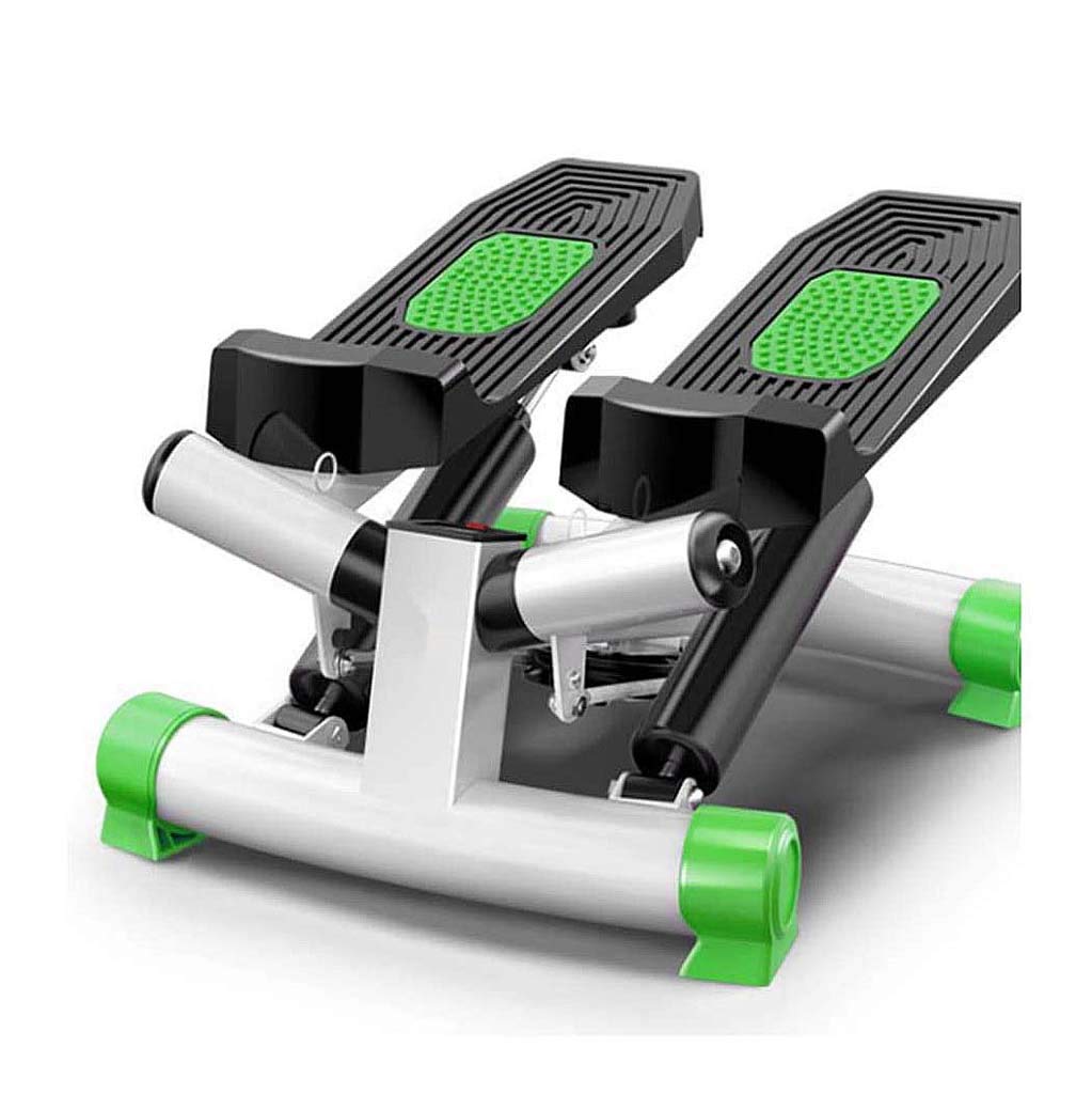 SaryEdge Mini Fitness Twist Stepper Electronic Display Home Exercise Equipment with Resistance Bands Stepper Home Exercise Workout Beautiful Scenery,Purple,Green,Green