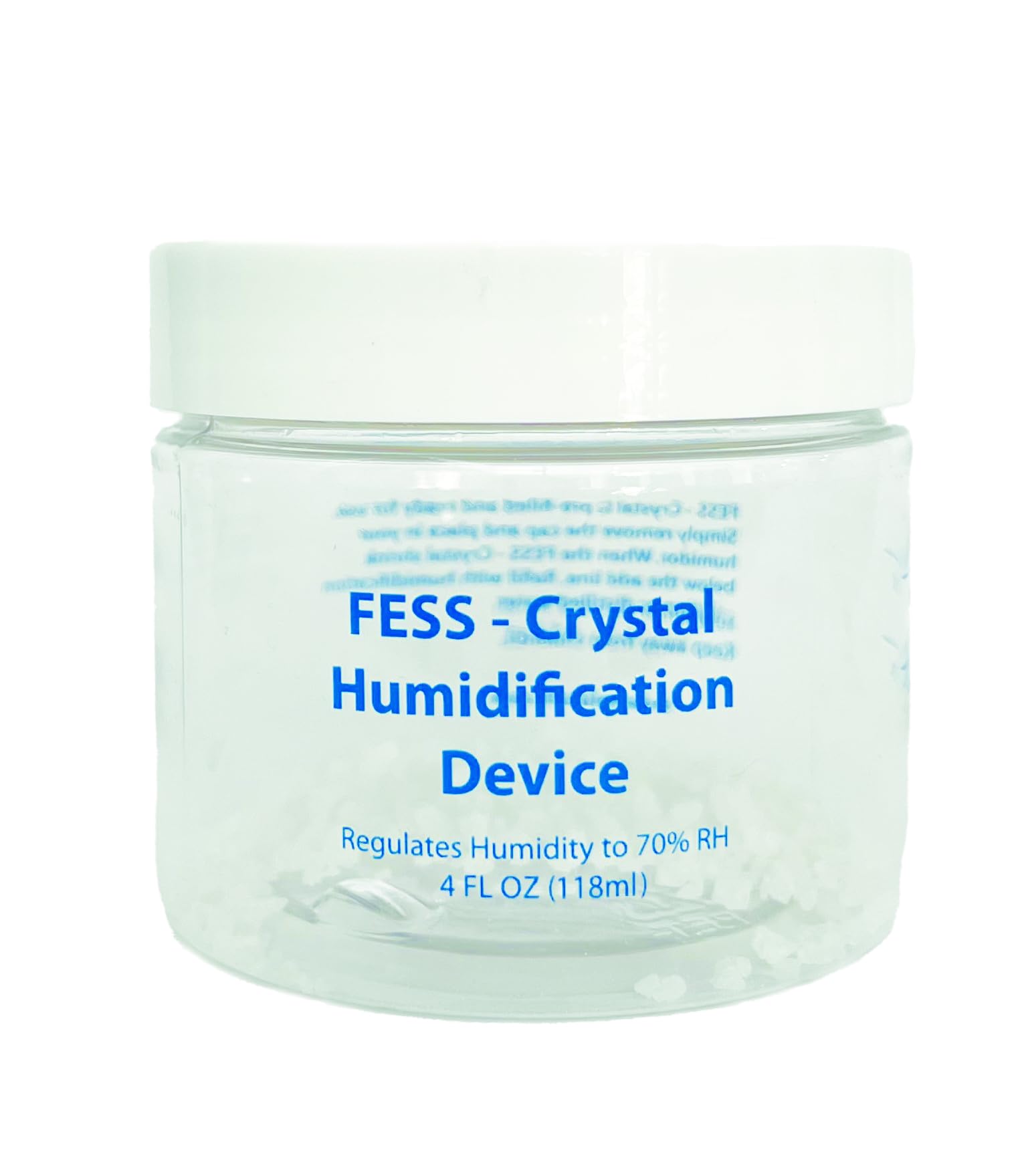 F.e.s.s.Products Advanced Dry Cigar Crystal Gel Humidifier for Cigar Humidors - 4oz Jar: Consistent 70% Humidity for 90 Days (Crystals Needs to be Activated), DryCrystal4oz