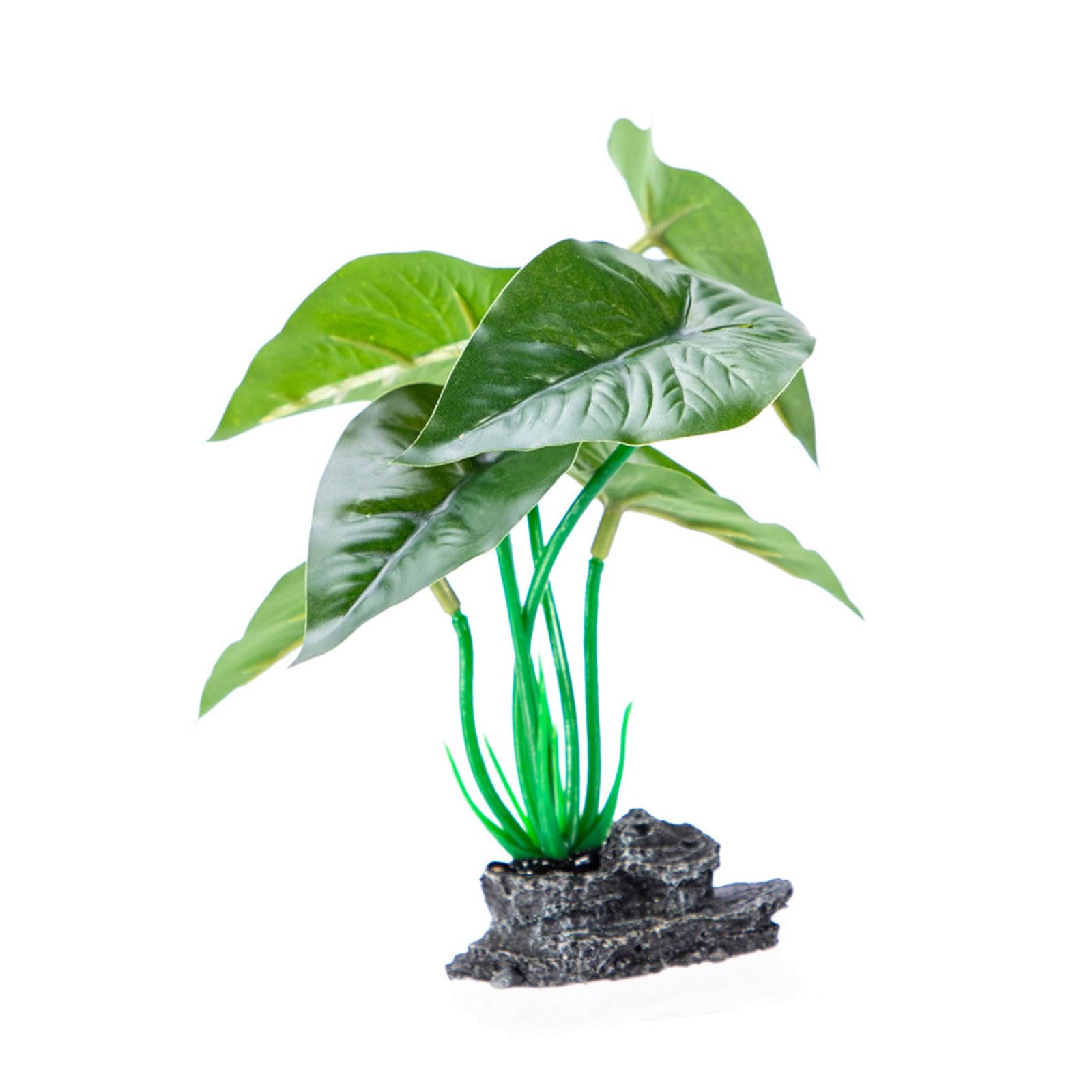 carotoe Artificial Plant with Base Aquariums Ornament Easy to Clean Maintenance for Various Size Fishank Landscape Water Plant Fishtanks Landscape
