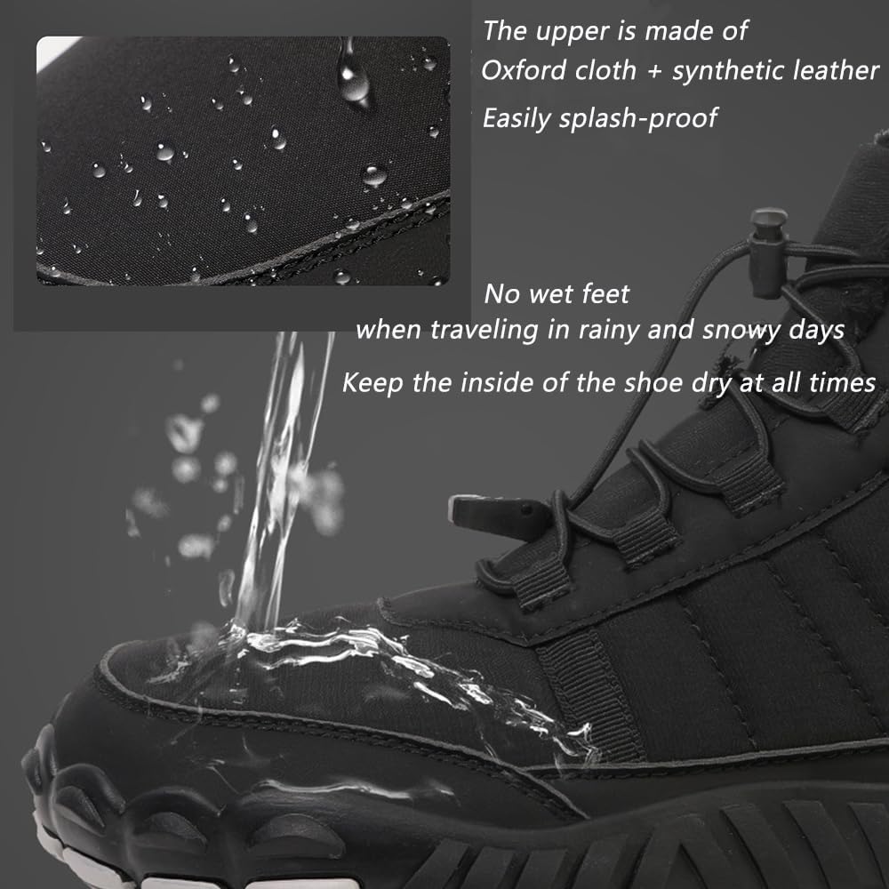 Giltpeak Waterproof Winter Barefoot Shoes, Comfort Boots Pro Non-Slip Waterproof Winter, Mens Womens Winter Barefoot