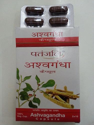 Miniatura 3 de Patanjali Ashwagandha 20 cápsulas por paquete Ayurved Unisex 10