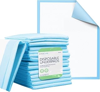 Dynarex 1348 Disposable UnderPad with Polymer, 30" x 36", 90g, 1 Bag of 10 Underpads