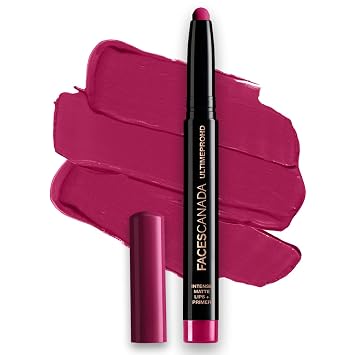 FACESCANADA Ultime Pro HD Intense Matte Lipstick + Primer - Chestnut Red | 9 Hour Long Lasting Lip Color | Lightweight & Smudge Proof Matte Finish | 0.05 Oz/1.4g