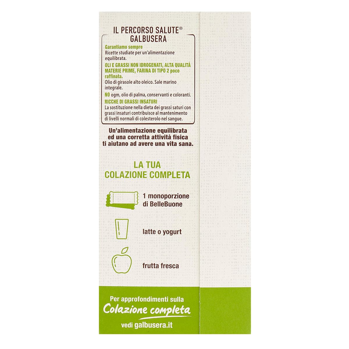 Galbusera BelleBuone 5 Colazioni Fette Spesse con Semi di Papavero, Girasole, Zucca e Lino 200g [CAIYA® BOX da 8 Confezioni]