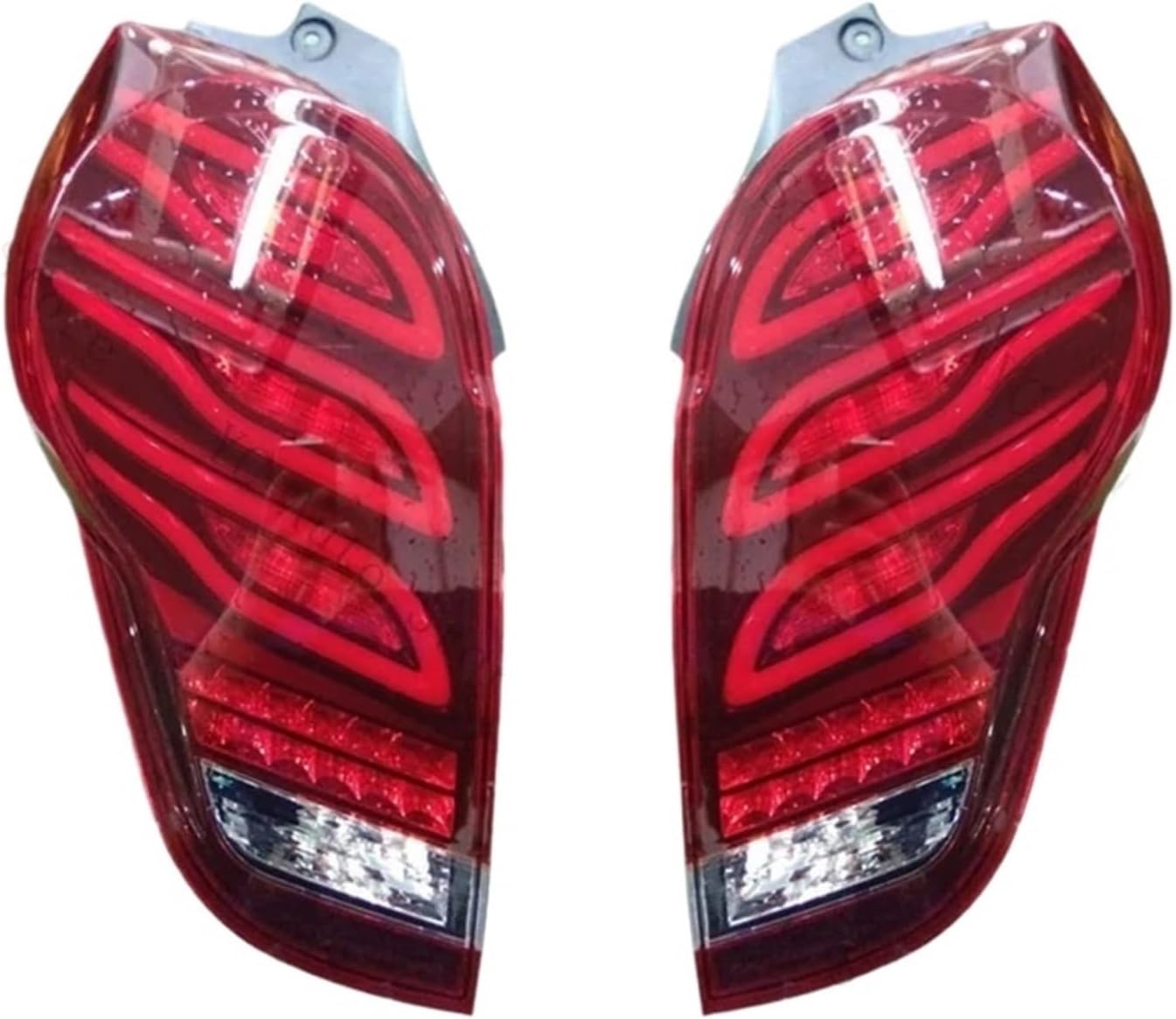 LED Rear Bumper Light Turn Signal Lamp Brake Light Car Accessories Compatible With Chevrolet Spark 2011 2012 2013 2014(A -1 Pair)