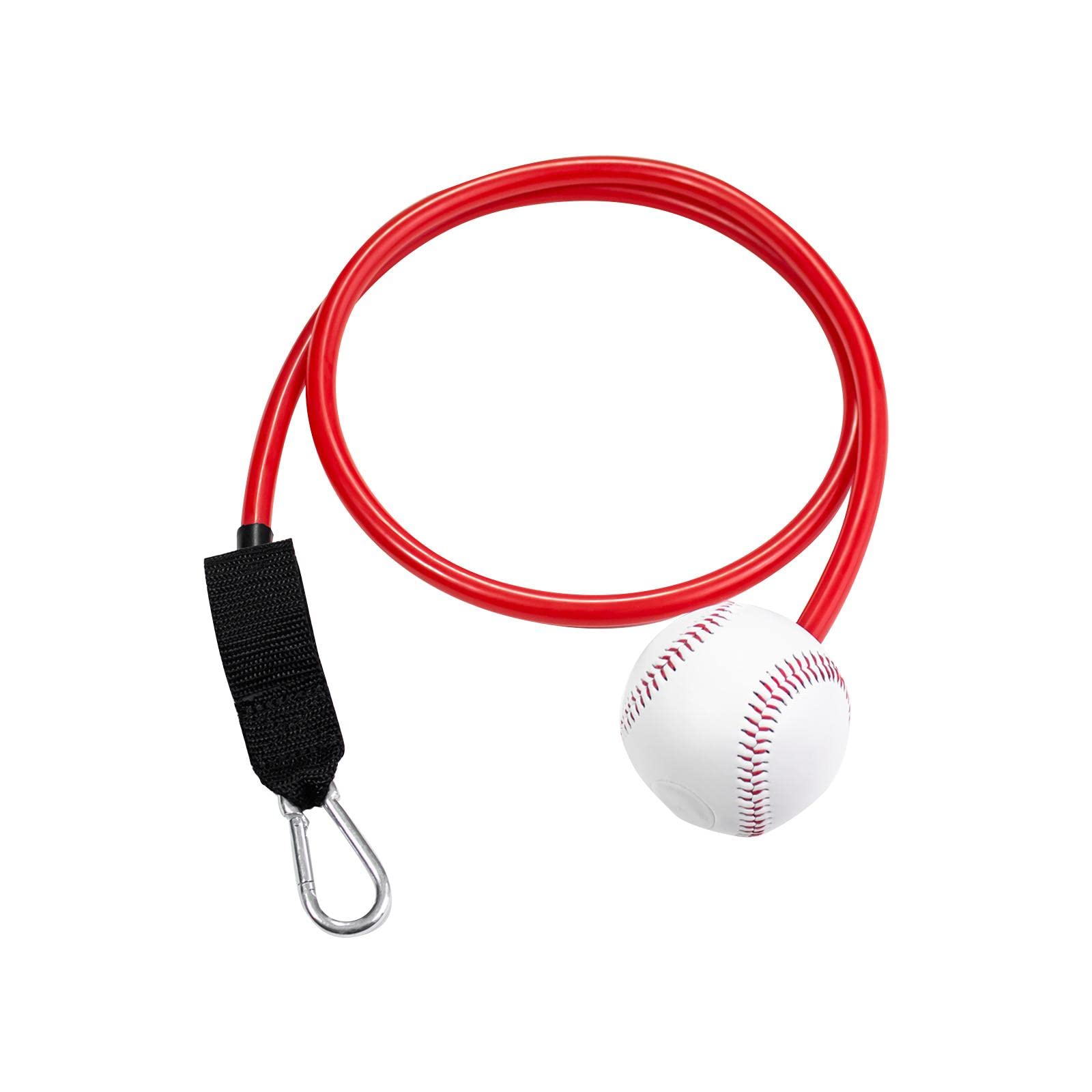 rockible Baseball Pitching Bands, Baseball Exercise Resistance Band Baseball Training Bands Baseball Trainer, for Wrist Throwing Youth, Red