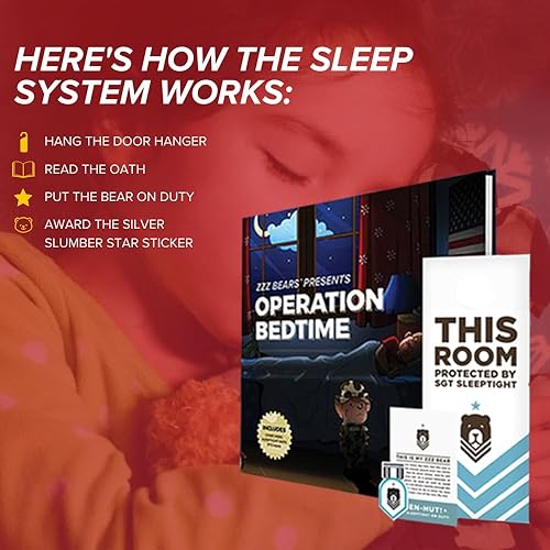 Miniatura 4 de ZZZ Bears SGT Sleeptight - Oso de peluche marino con libro de cuentos y sistema de sueño, regalo reconfortante para niños marinos, ayuda con la