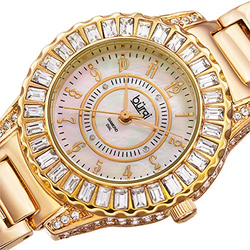 Burgi Damen Analog Display Swiss Quarz Armbanduhr