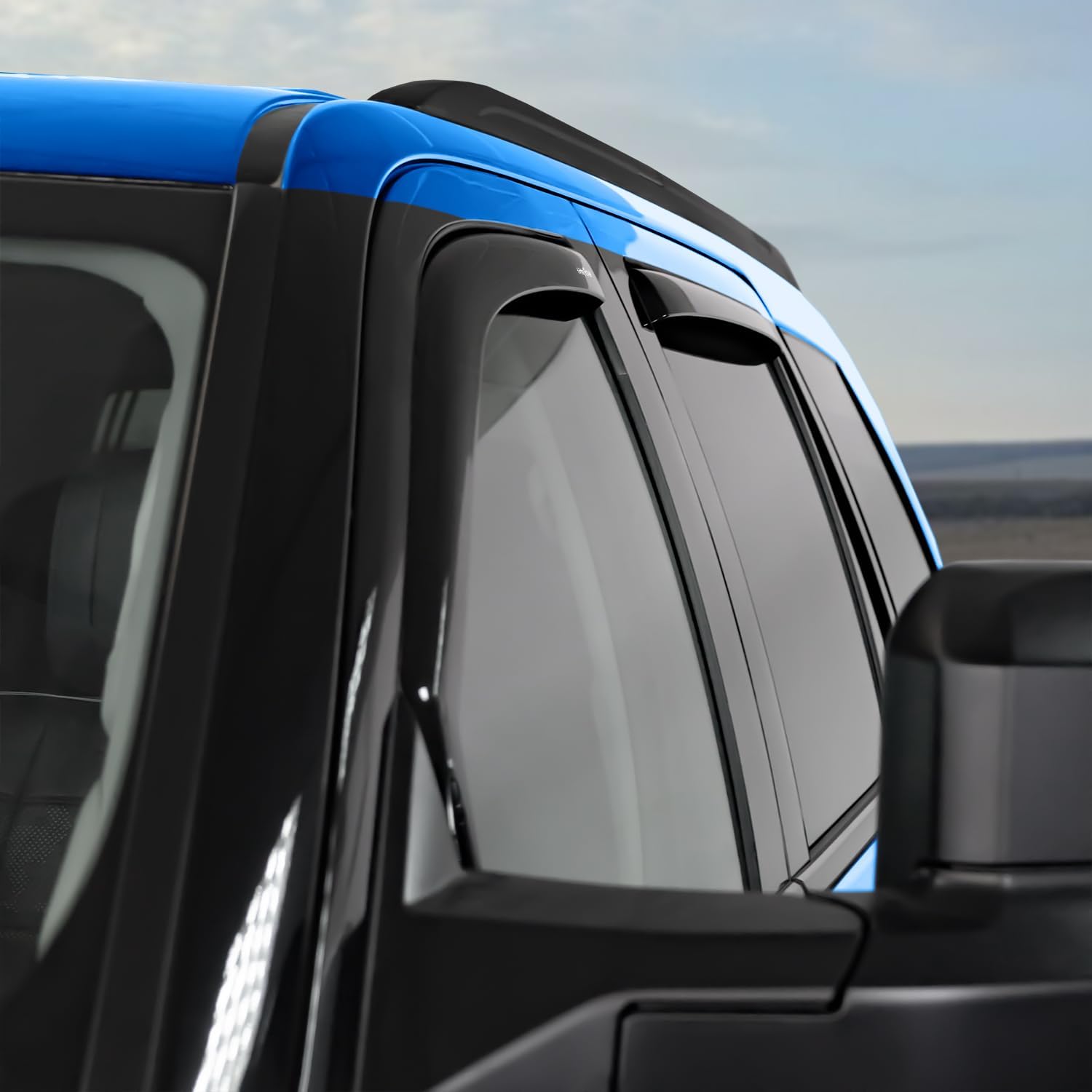 Goodyear Shatterproof in-Channel Window Deflectors for Toyota Sequoia 2023-2026, Rain Guards, Window Visors for Cars, Vent Deflector, Car Accessories, 4 pcs - GY008722
