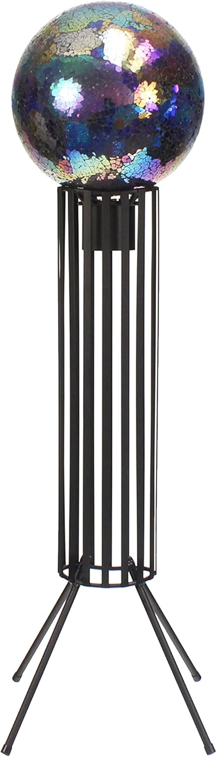 Echo Valley 9155 Column Iron Decorative Indoor/Outdoor Gazing Globe Stand