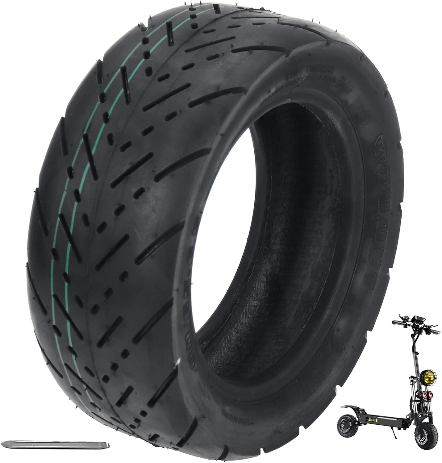 90/65-6.5 Electric Scooter Road Tire 11 Inches Vacuum Tire Road Wheel Tubeless Rubber Tyre for Sealup/Dualtron Ultra/Thunder/Zero 11x / Speedual Plus