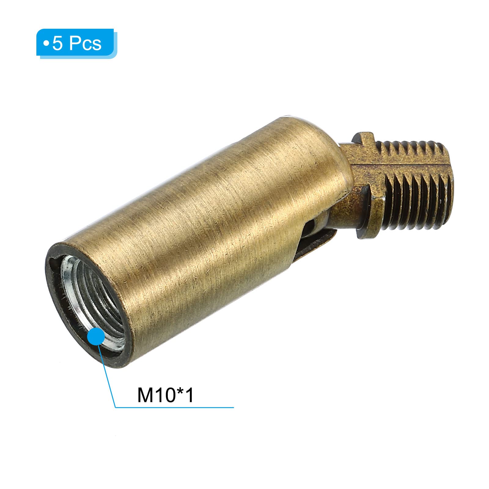 Adattatore Lampadari Per Soffitti Inclinati - 5 Pezzi Filetto M10, Regolabile 180° - Foto 14