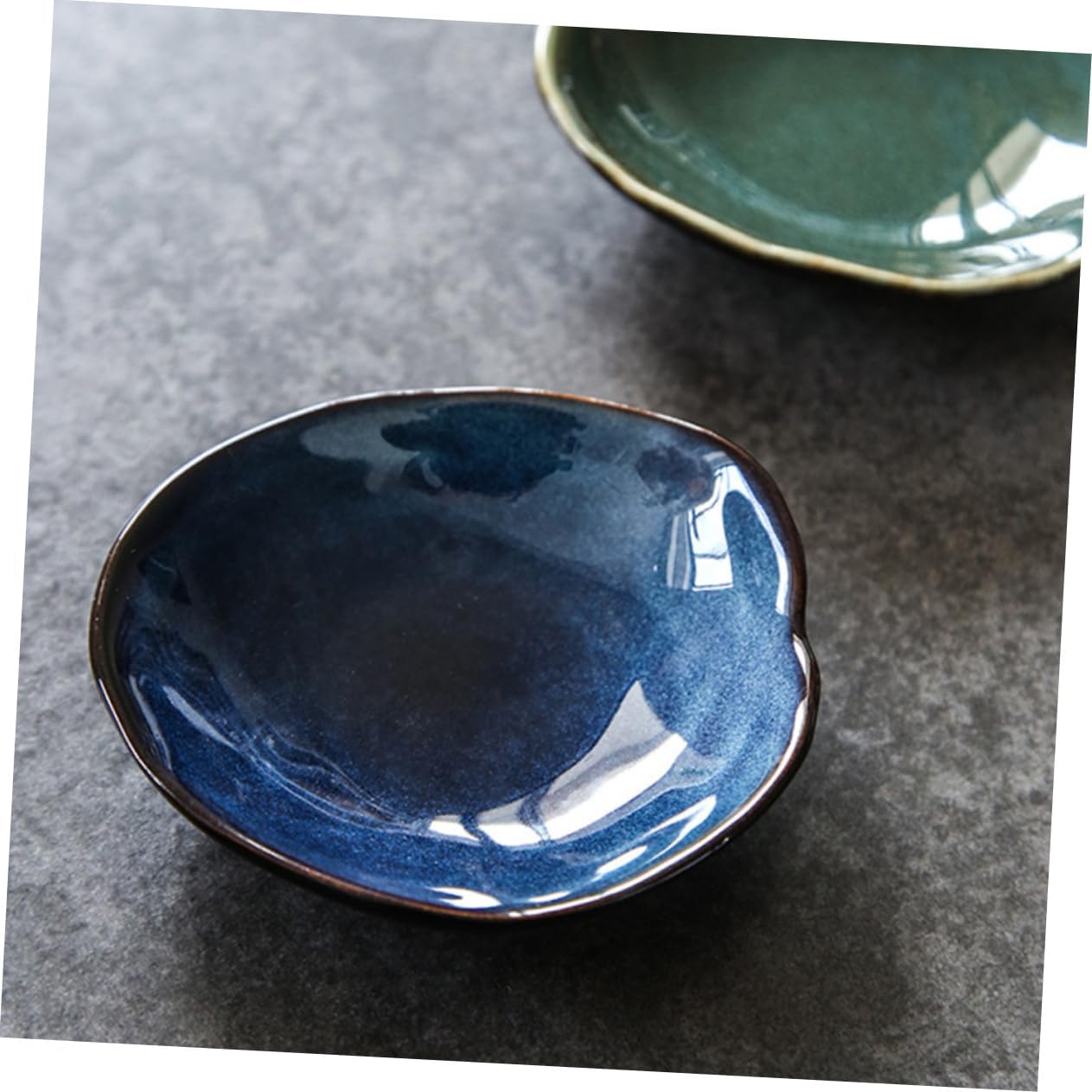 Zerodeko 3pcs Japanese Style Ceramic Sauce Dishes for Sauce Mustard and Condiments for Home Restaurant and Buffet Use Lightweight and Decorative Plates