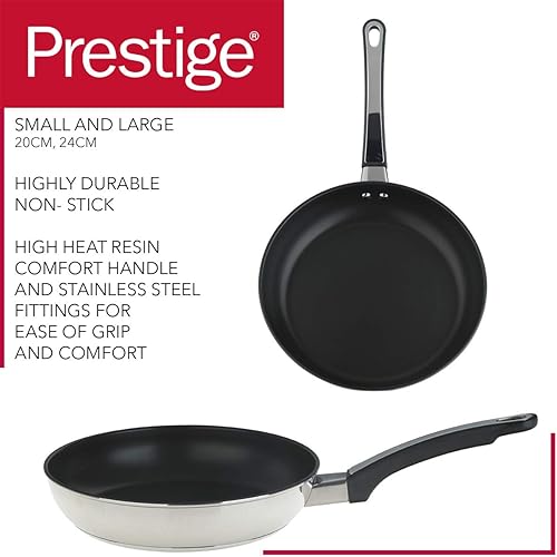 Miniatura 5 de Prestige Everyday - Juego de utensilios de cocina de acero inoxidable, 5 piezas, color negro y plateado
