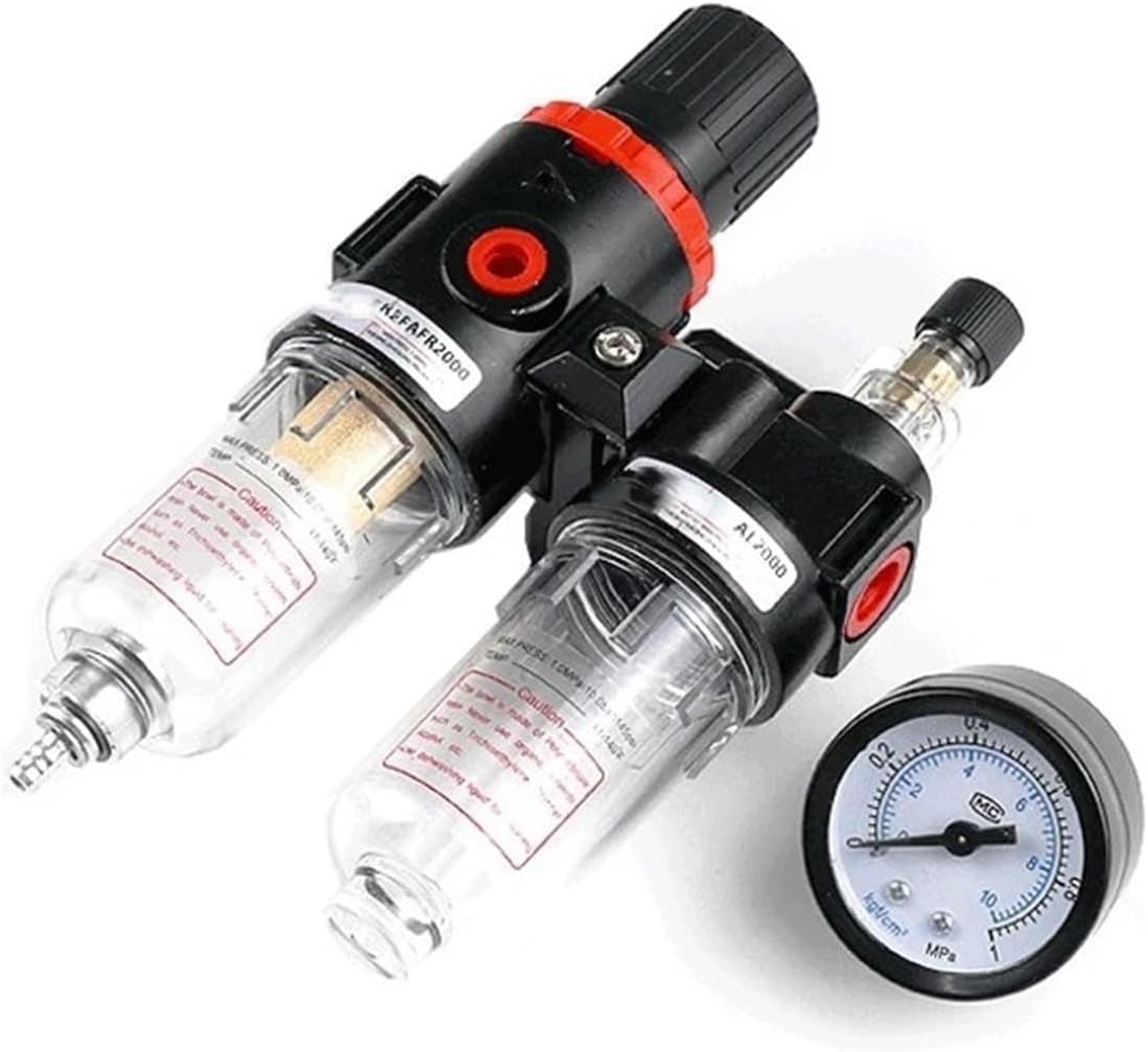 AFC2000 Oil Water Separator Regulator Trap Filter Airbrush Air Compressor Pressure Regulator Reducing Valve AFR2000+AL2000 G1/4