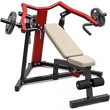 3-in-1 Adjustable Chest Press Machine, Incline Decline Flat Weight Bench Press for Home Gym, Heavy-Duty Steel Upper Body Workout Equipment with Padded Seat and Backrest
