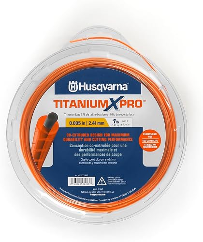 Titanium X-Pro .095 Inch String Trimmer Line, 200-Foot Spool, Professional Weed Eater Line with Co-Polymer Engineered Resin for Excellent Durability and Flexibility, Orange