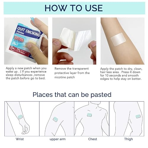 Mtyluig 7 Mg Step 3 Stop Smoking Aid Patches, 30 Count Nicotine Patches To Quit Smoking, Transdermal System Nicotine Patches #TOP4
