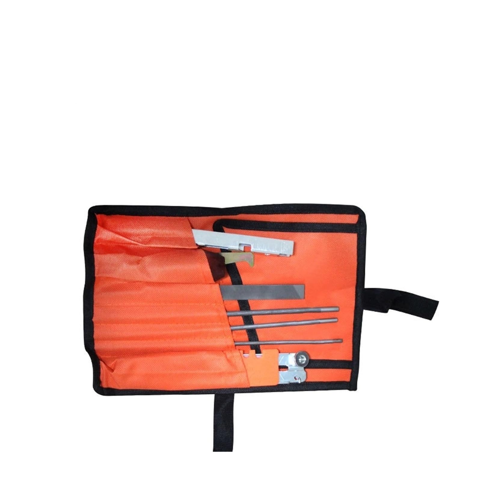 Piezas Universales for Cortacésped, Juego De 10 Uds. Kit Afilado Cadena Motosierra, Herramienta con Mango Madera Dura, Afilador Barra Guía Archivo Redondo/Plano