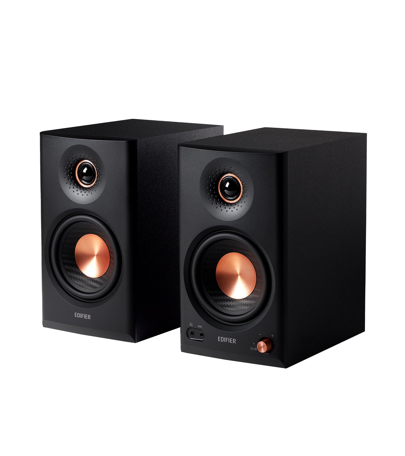 Edifier MR4.5 aktive Studio-Lautsprecher | Hi-Res Monitor 80 Watt | XLR, TRS, RCA + AUX | Bluetooth 6.0 Multipoint | LDAC-Wireless 24 bit/96 kHz | ConneX-App | EQ + Front-Regler (Schwarz)